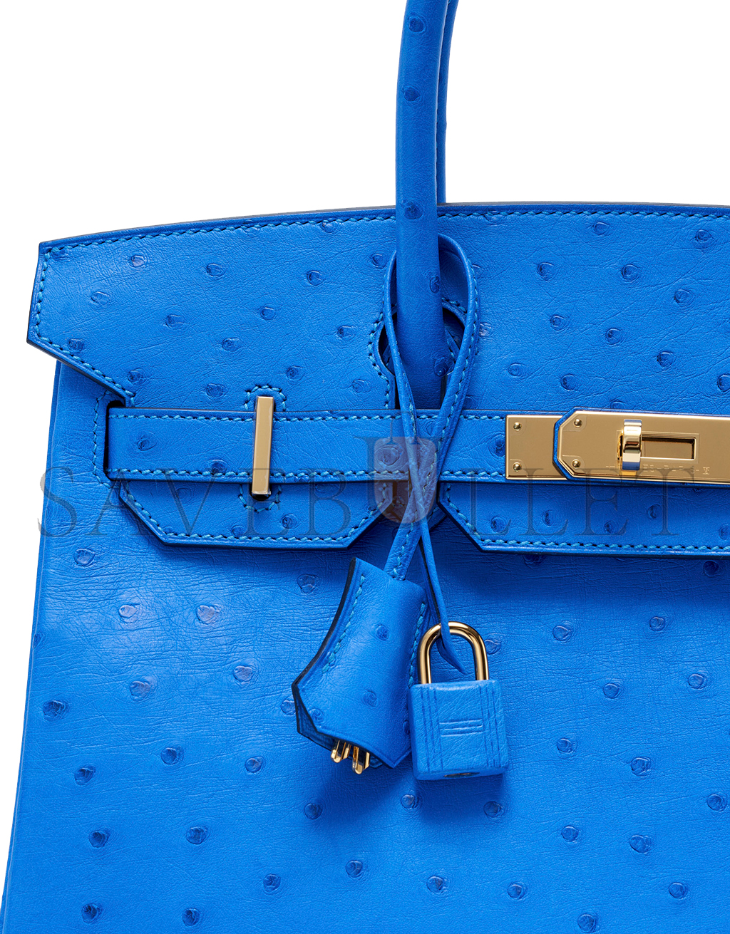 HERMES MASTER BIRKIN 30 BLUE MYKONOS 28624521 (30*24*16cm)